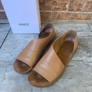 Vince Tabitha Half d’Orsay Open Toe Flat